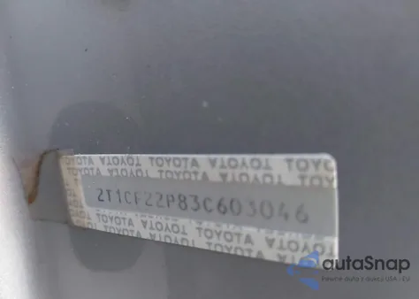 2003 Toyota Camry Solara Se V6 из США, поврежденный, VIN 2T1CF22P83C603046